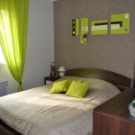 deco chambre vert anis