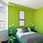 deco chambre vert anis