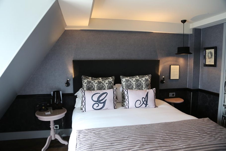 deco de chambre blanc et gris