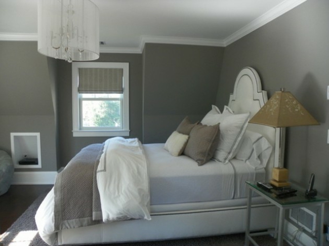 deco de chambre blanc et gris
