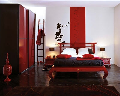 deco de chambre rouge et noir