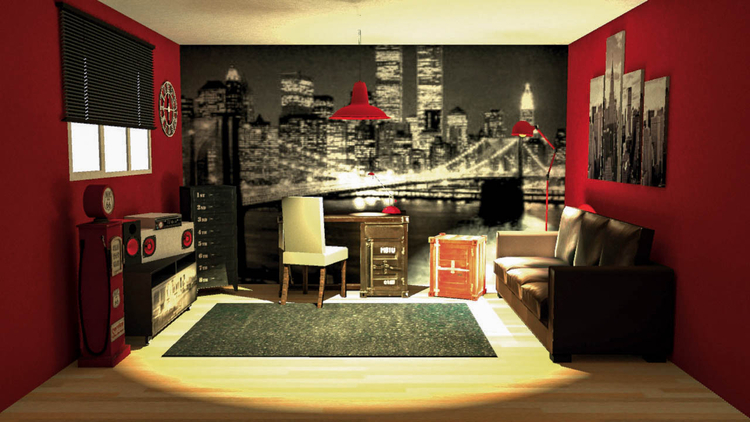 deco de chambre sur new york