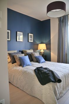 decoration chambre en bleu
