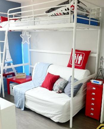 decoration chambre lit mezzanine