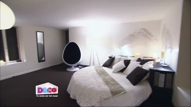 decoration chambre lit rond
