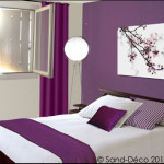 decoration chambre parme