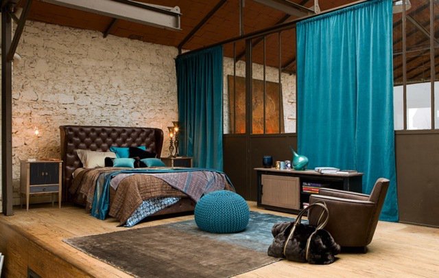 decoration chambre style loft