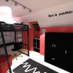 decoration chambre theme cinema