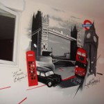 decoration chambre theme londres
