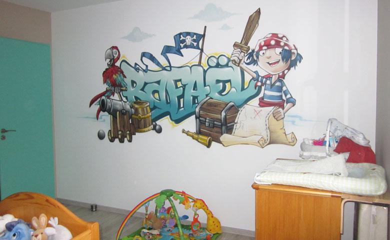decoration de chambre tintin
