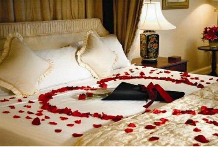 decoration lit st valentin