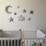 decoration murale tissu bebe