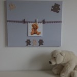 decoration murale tissu bebe