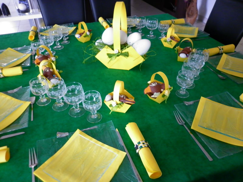 decoration table paques faire soi meme