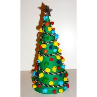 fabriquer deco noel papier crepon
