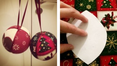 faire decoration de noel en tissu