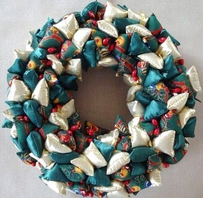 faire decoration de noel en tissu