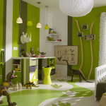 idee deco chambre bebe vert anis