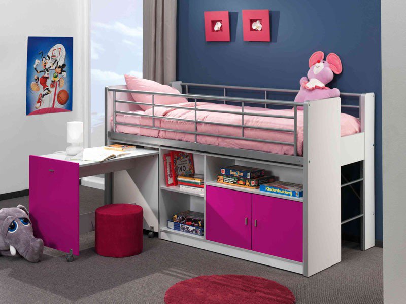 lit avec bureau pour fille