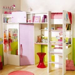 lit avec bureau pour fille