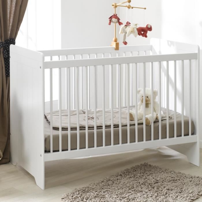 lit bebe barreaux blanc