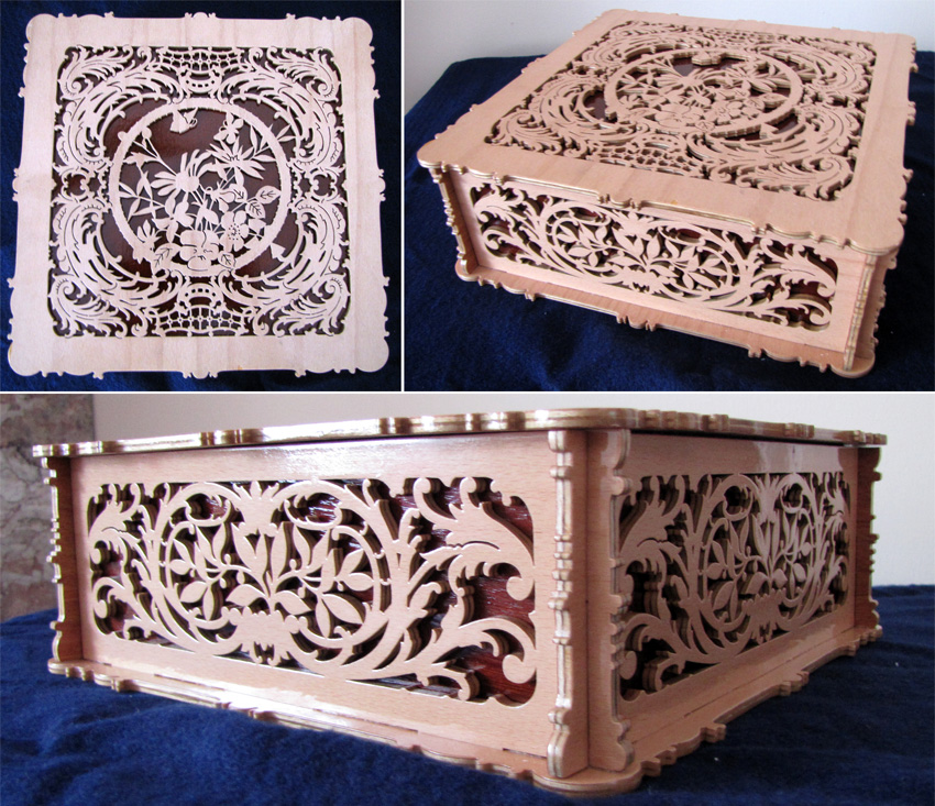 boite a bijoux ancienne en bois
