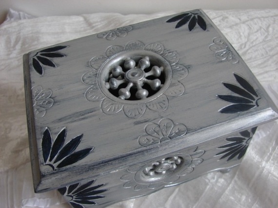 boite a bijoux ancienne en bois