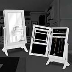 boite a bijoux avec miroir inclinable