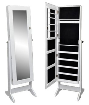 boite a bijoux avec miroir inclinable