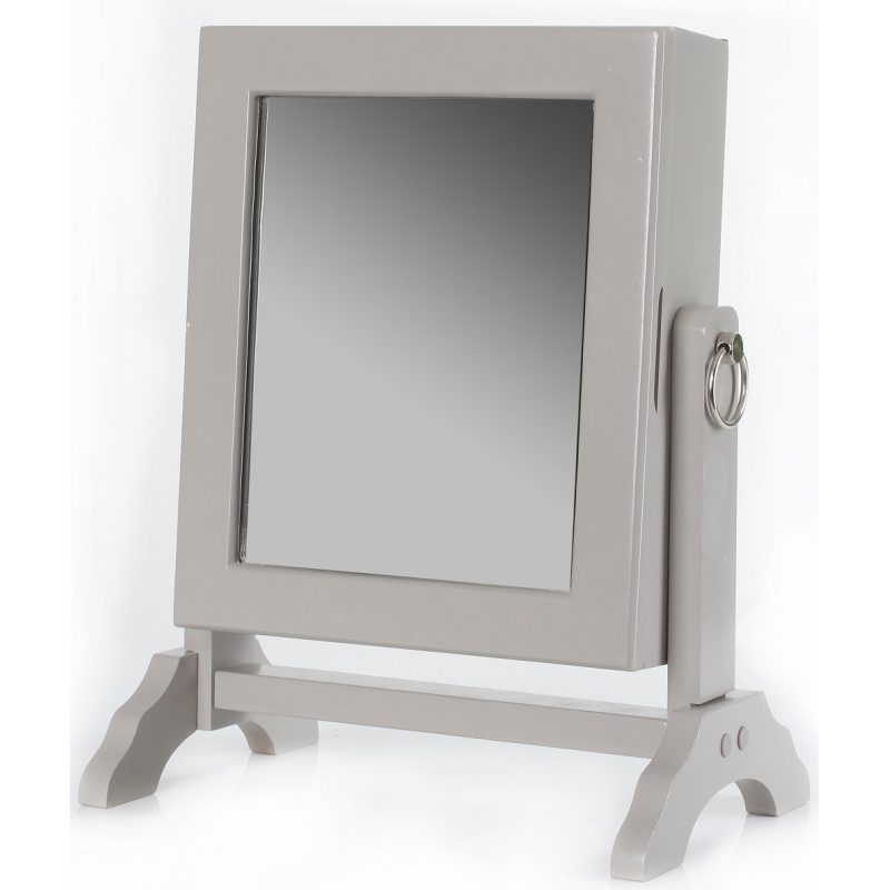 boite a bijoux avec miroir inclinable