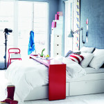 bout de lit a roulettes