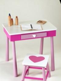 bureau en bois pour fille