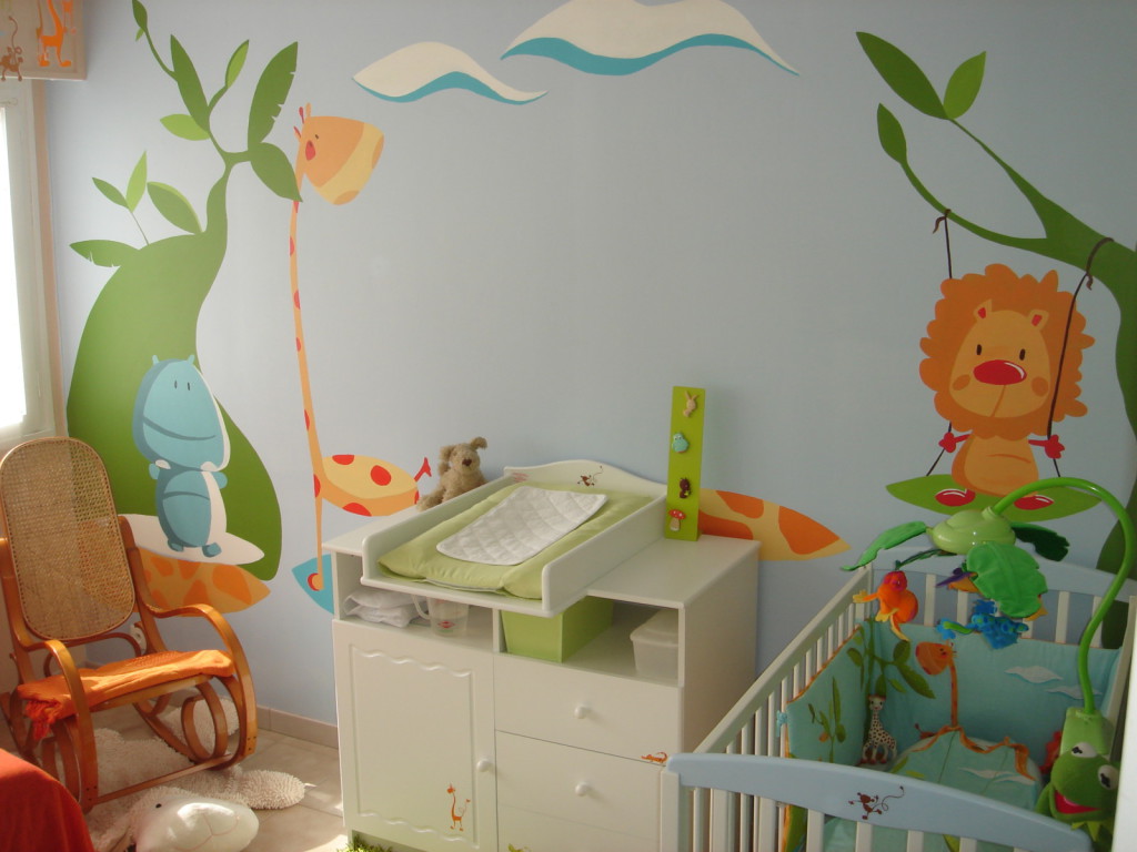 chambre bebe decoration murale