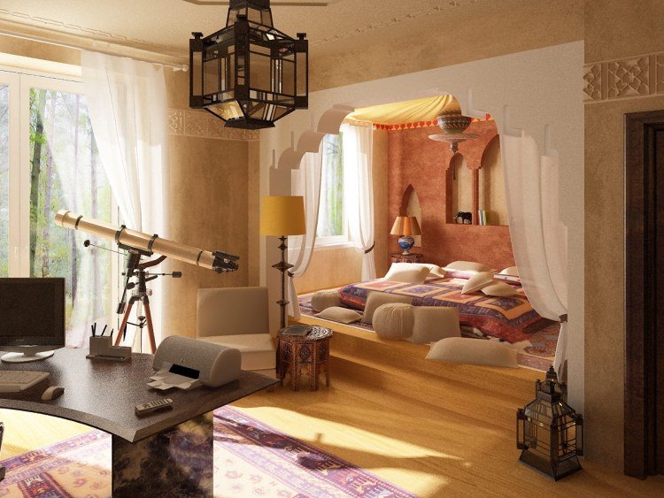 chambre decoration marocaine