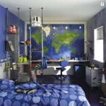 deco chambre ado bleu et gris