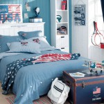 deco chambre ado bleu et gris