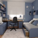 deco chambre ado bleu et gris