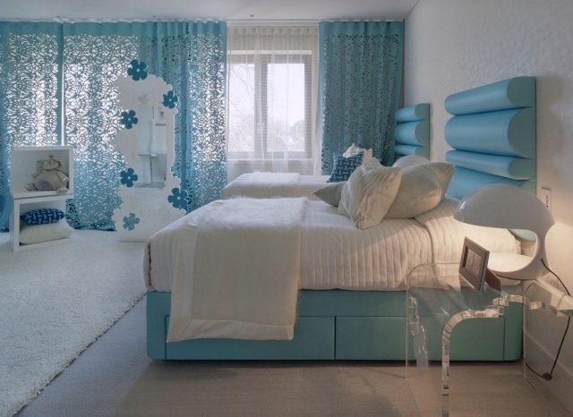deco chambre ado bleu et gris