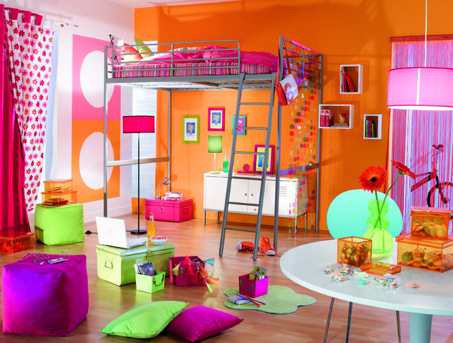 deco chambre ado orange