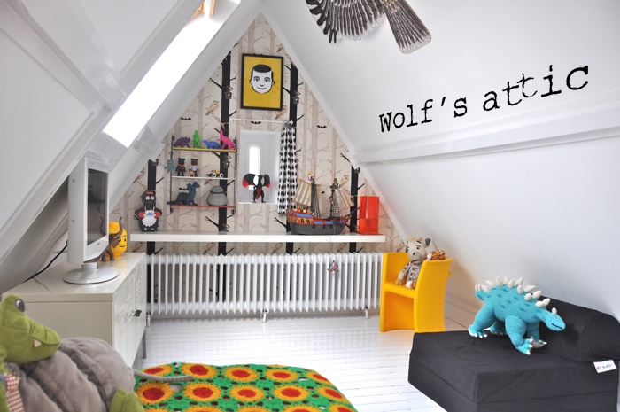 deco chambre fille mansardee