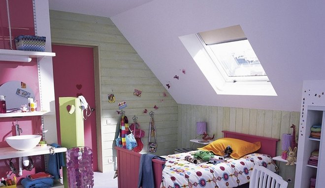 deco chambre fille mansardee