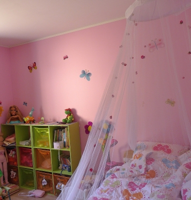 deco chambre fille theme jardin