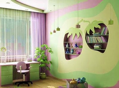 deco chambre fille theme jardin