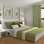 deco chambre vert et gris