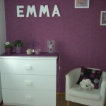 decoration chambre bebe mauve