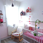 decoration chambre bebe mauve