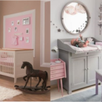 decoration chambre bebe rose et taupe