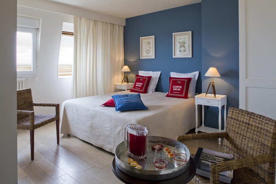decoration chambre bleue