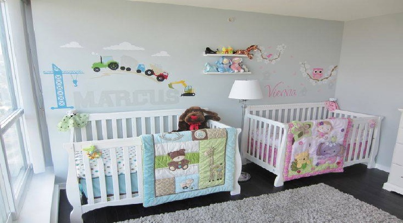 decoration chambre pour jumeaux