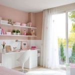 decoration chambre rose et blanc